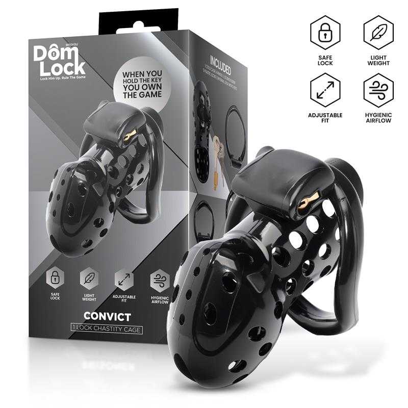 Convict Chastity Cage with Internal Lock