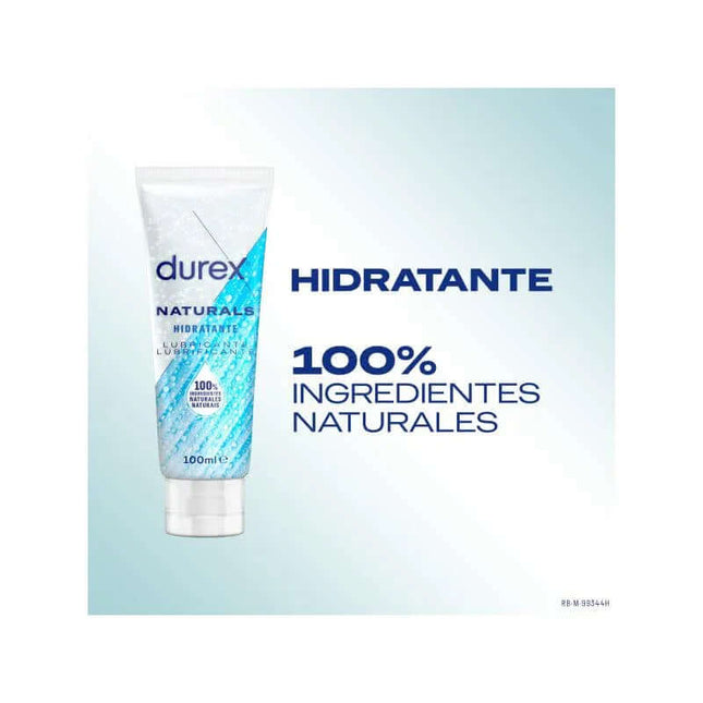 Durex Naturals 100 ml Natural Intimate Moisturizing Lubricant with 100% natural ingredients and hydrating properties.
