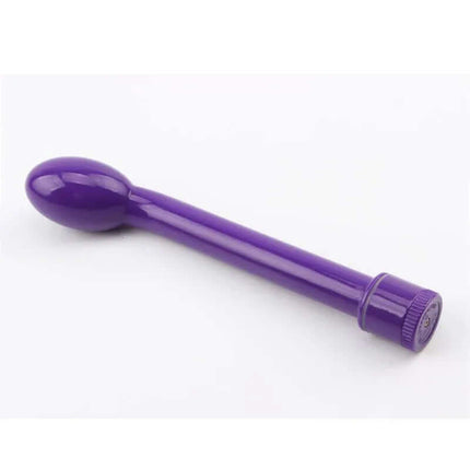Estimulator G Vibes Purple waterproof stimulator with multi-speed settings, made from ABS, phthalate-free, uses 2 AA batteries.