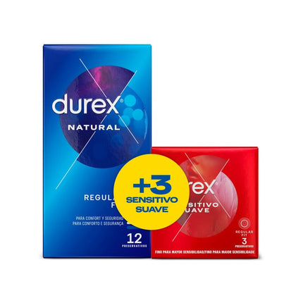 Duplo Condoms Natural 12 units Sensitive 3 units