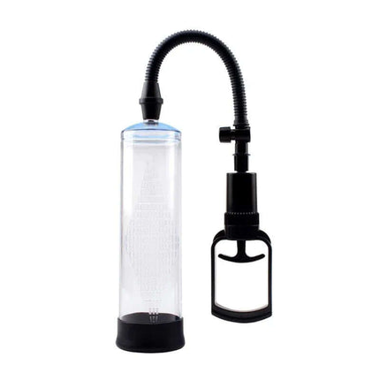 Masturbator Accu-Meter Power Pump X4 21.5 x 6 cm, transparent design for real-time size tracking and visual feedback.