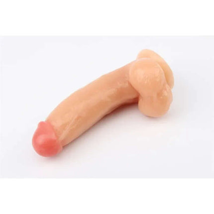 17.1 cm Realistic Dildo with Suction Cup in phthalate-free PVC material.