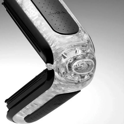 Flip Zero Black by Tenga - Premium Japanese-Made Male Masturbator, showcasing detailed craftsmanship and sleek black design