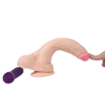 Realistic Vibe Holy Dragon 20.5 cm vibrator with lifelike vein-filled design and remote control for enhanced stimulation.