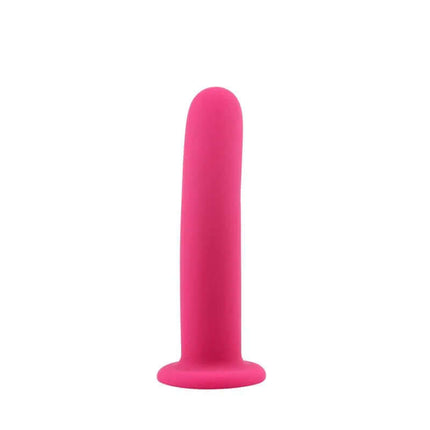 Silicone Dildo Waterproof - Raw Recruit Size M Pink, body-safe pleasure tool, 100% silicone, latex-free, phthalates-free, harness-compatible