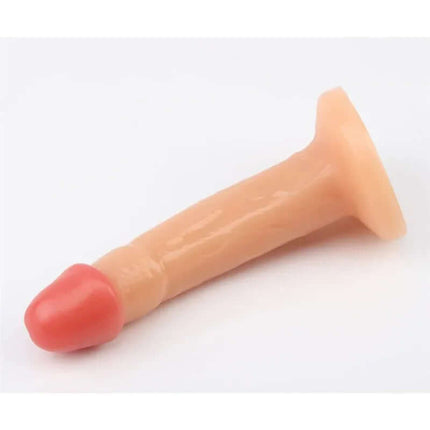 Realistic Dildo with Suction Cup - Moonlight 18.5 x 3.7 cm in a slightly curved design for hands-free use.