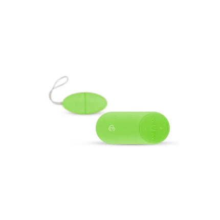 Remote Control Vibrating Egg - Green with wireless design for couples, featuring compact size and whisper-quiet operation for intimate moments.