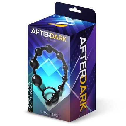 Stringer Anal Beads 30 cm packaging by Afterdark, showcasing premium anal chain for safe, sensual use.