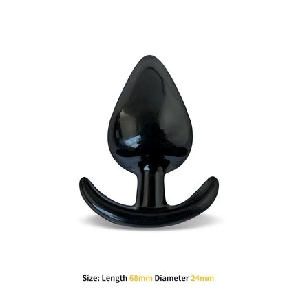 Alphona S Butt Plug Size S 6.8 cm x 3.5 cm, premium silicone anal plug for beginners, safe and pleasurable design by Afterdark.