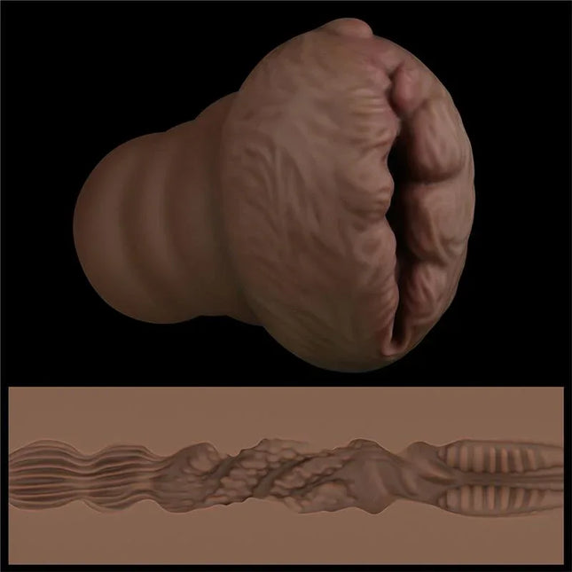 Masturbator Aliens Pie 3 with realistic textures and handcrafted design for immersive experience, featuring detailed insertion tunnel.