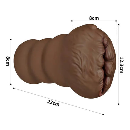 Masturbator Aliens Pie 3 detailed view with measurements for realistic texturing and design.