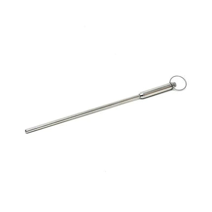Urethral vibrating sound long, metal urethral dilator with a smooth finish and vibration feature for adult sensory exploration.