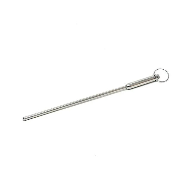Urethral vibrating sound long, metal urethral dilator with a smooth finish and vibration feature for adult sensory exploration.