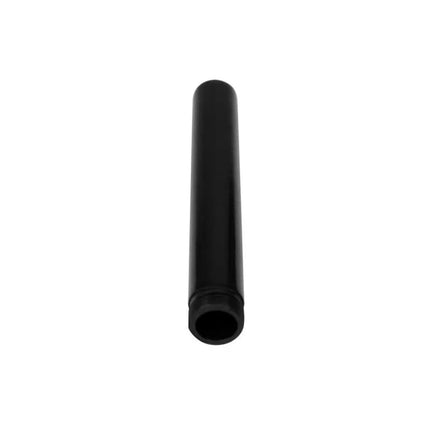 Black plastic Intim douche for intimate cleansing, ideal for BDSM prep, 14 cm height, 2 cm diameter.