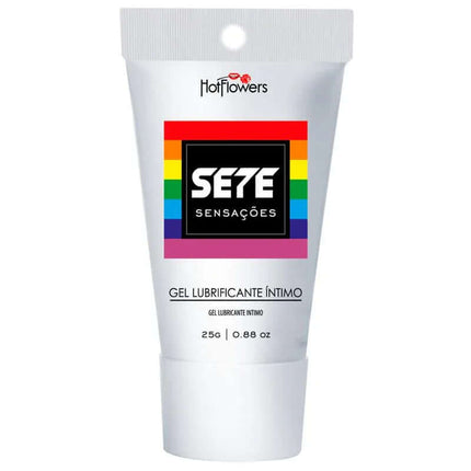 Anal Lubricant Gel Sensation Set 25 gr tube with rainbow design
