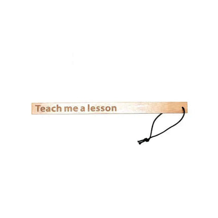 Paddle Teach Me A Lesson Bamboo premium BDSM paddle made from natural bamboo, featuring ergonomic design for controlled sensations.