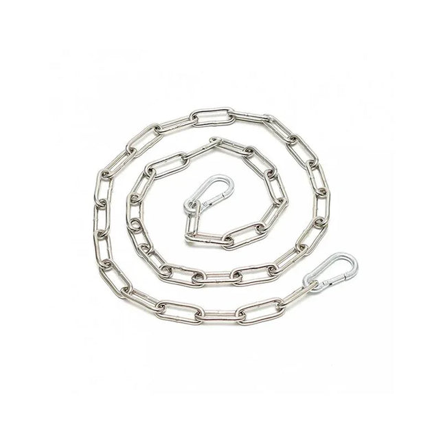 Chain 100 cm.-100 cm., welded steel with hooks, for secure BDSM restraint, corrosion-resistant, durable and flexible.