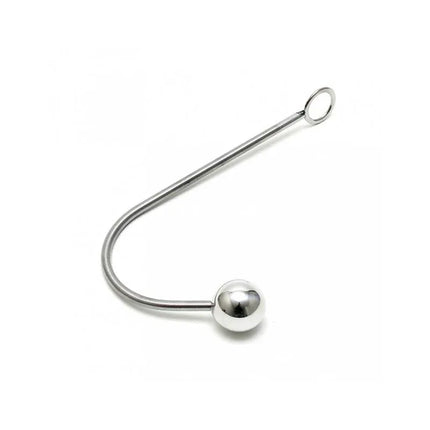 Hook, metal-Ø 40 MM, steel BDSM tool with 40mm ball for anal or vaginal use, simple sturdy design.