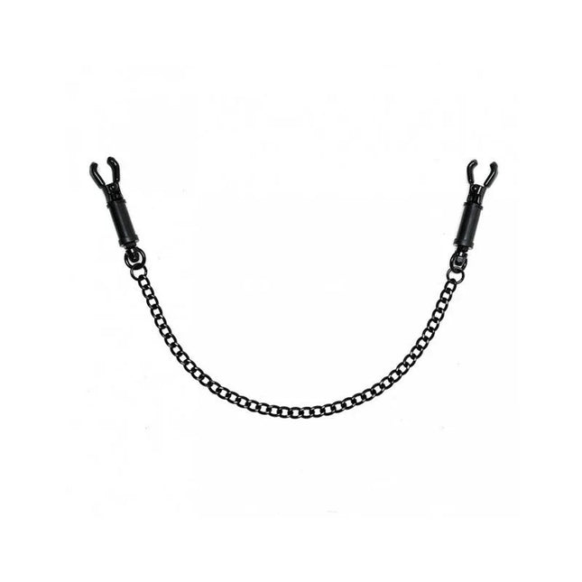 Nipple clamps-Adjustable with chain for consensual BDSM play, featuring precise pressure control and captivating design.