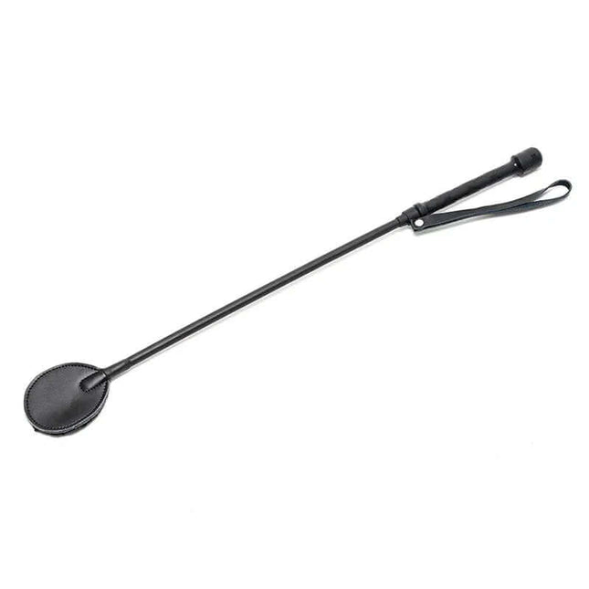 Whip Leather 60 cm paddle crafted from genuine leather for BDSM, 60 cm long, versatile reach, black leather.