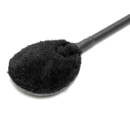 Whip Leather 60 cm black paddle with soft texture for BDSM play, crafted from genuine leather, offering precise control and tactile feedback.