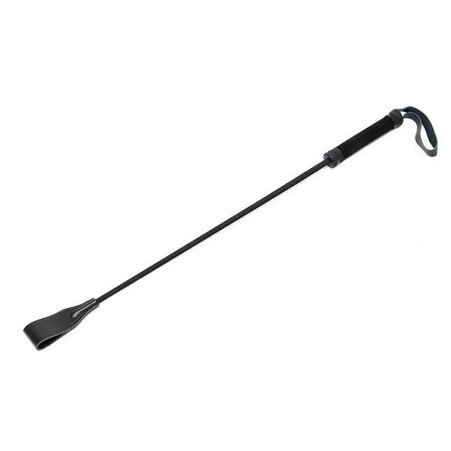 Fusta 70 cm premium leather BDSM paddle, black, sleek design, durable, flexible, 70 cm length, for intensified play and control.