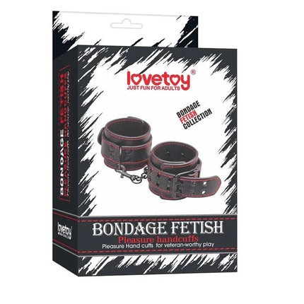 Handcuffs Bondage Black in packaging from Bondage Fetish Collection