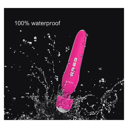 Masager and Vibe Electro Fuchsia waterproof massager with dual motors and 7 vibration functions for full body relaxation.