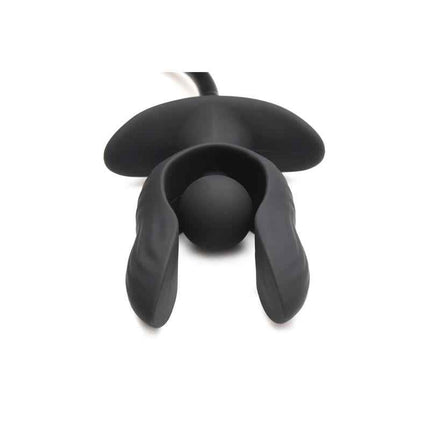 Dark Pearl Inflatable Vibrating Butt Plug with Remote