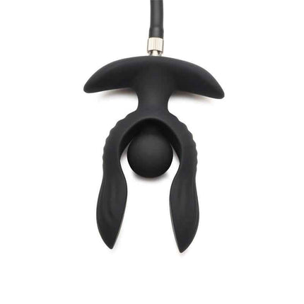 Dark Pearl Inflatable Vibrating Butt Plug with Remote