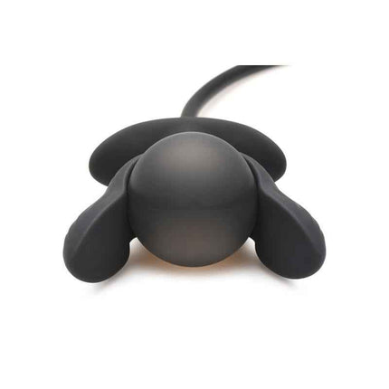 Dark Pearl Inflatable Vibrating Butt Plug with Remote