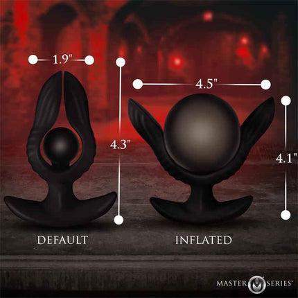 Dark Pearl Inflatable Vibrating Butt Plug with Remote