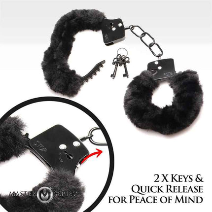 Furry Handcuffs Black