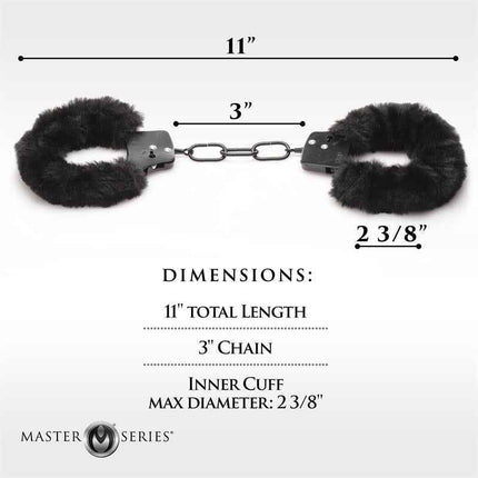 Furry Handcuffs Black