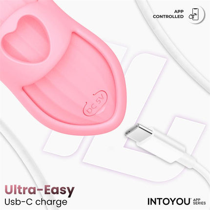 Laia Heated Finger Vibrator and App Pink