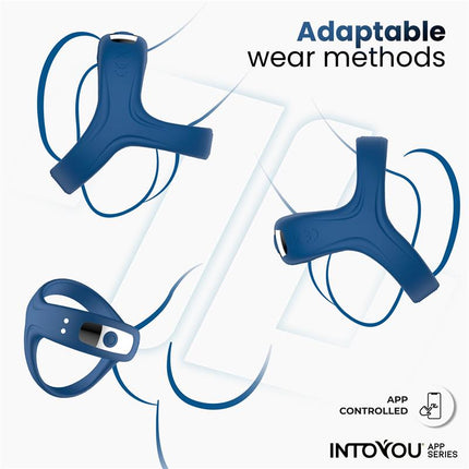 Rank Vibrating Ring with App Blue