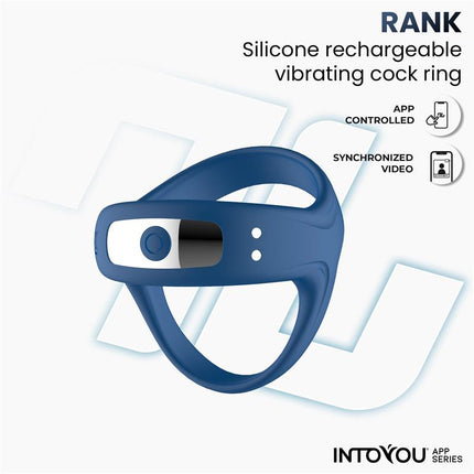 Rank Vibrating Ring with App Blue
