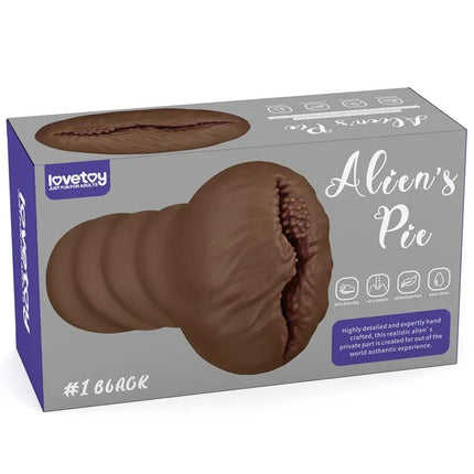 Box of Masturbator Aliens Pie 1 showcasing realistic design and texture for lifelike stimulation.