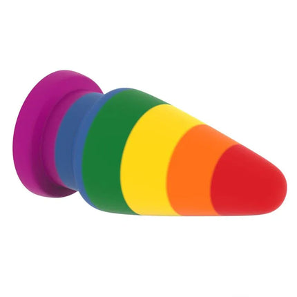 Butt Plug Prider 6 LGBT vibrant rainbow silicone anal plug