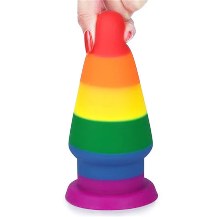 Butt Plug Prider 6 LGBT rainbow silicone anal plug