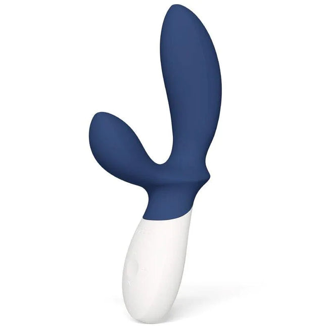 Loki Wave 2 Base Blue vibrating prostate stimulator with WaveMotion technology and dual synchronized motors for enhanced pleasure.