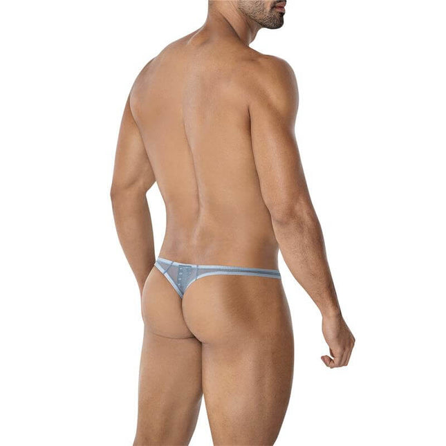 C4MSPX06 Brazilian Thong Mesh Grey