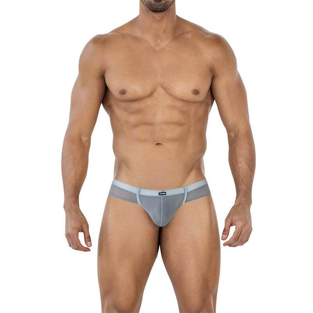 C4MSPX22 Hybrid Cheeky Brief Mesh Grey S