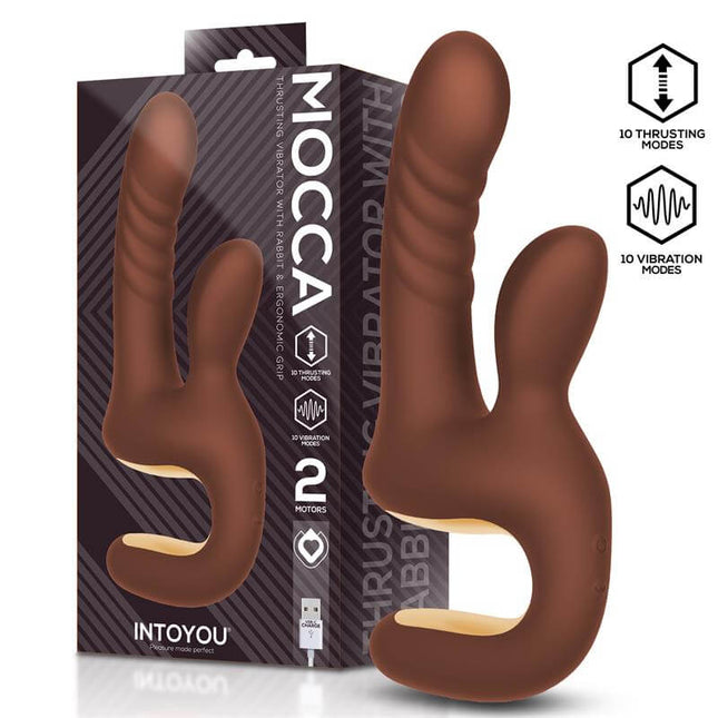 Mocca Thrusting Vibrator with Ergonomic Grip USB