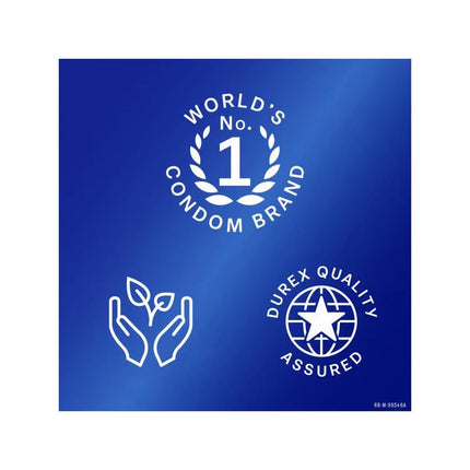 Durex packaging with World's No.1 Condom Brand and Quality Assured seals