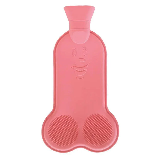Willie Hot Water Bottle 30 cm - pink, durable, and safe design for comforting warmth on cold evenings, suitable for beds and sofas.