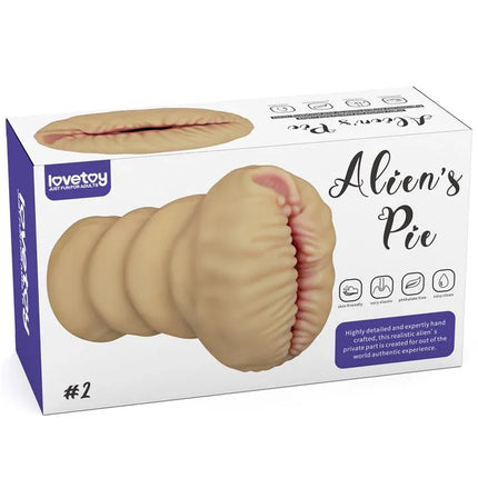 Masturbator Aliens Pie 2 adult toy with realistic, handcrafted design for an immersive solo experience.