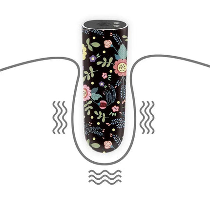 Vibrating Bullet Diana with floral design for discreet pleasure, compact and travel-friendly.