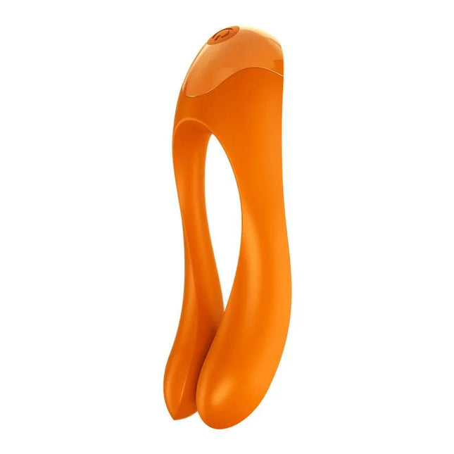Vibe Candy Cane Orange compact vibrator made of body-safe silicone