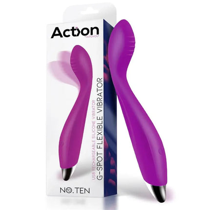 No. Ten G-Spot Hyper-Flexible Vibe Magnetic USB Silicone in packaging